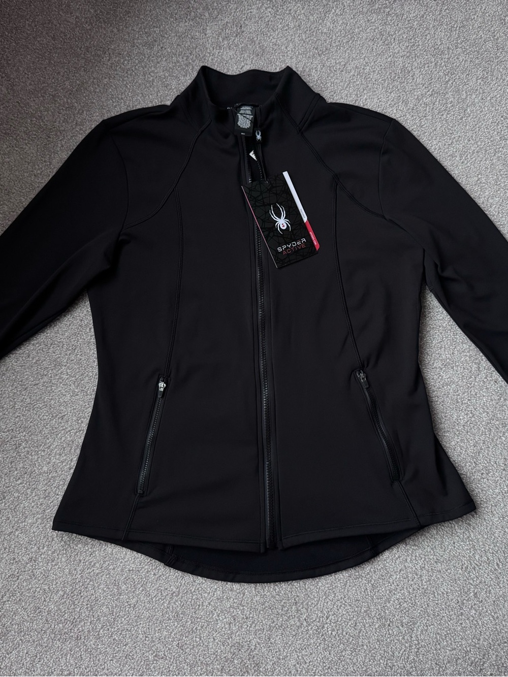 Spyder Active Full Zip Yoga Jacket Black